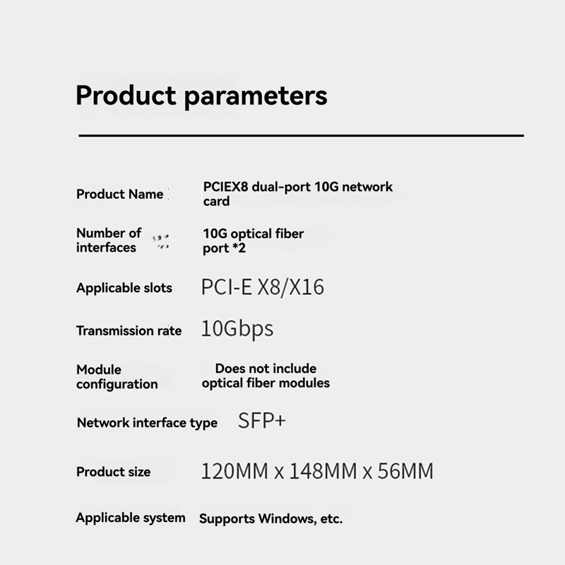 X520-DA1 Scheda di rete dual p - 10Gb Sfp+ Pcie Network Card Dual Port recensione e prezzo