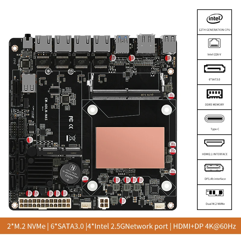 Scheda Madre NAS N100/N150 a 6 - Nas Motherboard N100 6 Sata recensione e prezzo