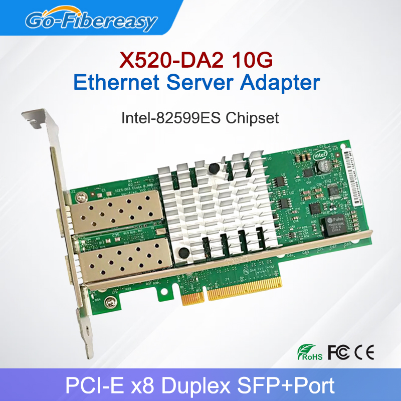 Scheda di rete NIC X520-DA2 10 - 10Gb Sfp+ Pcie Network Card Dual Port recensione e prezzo