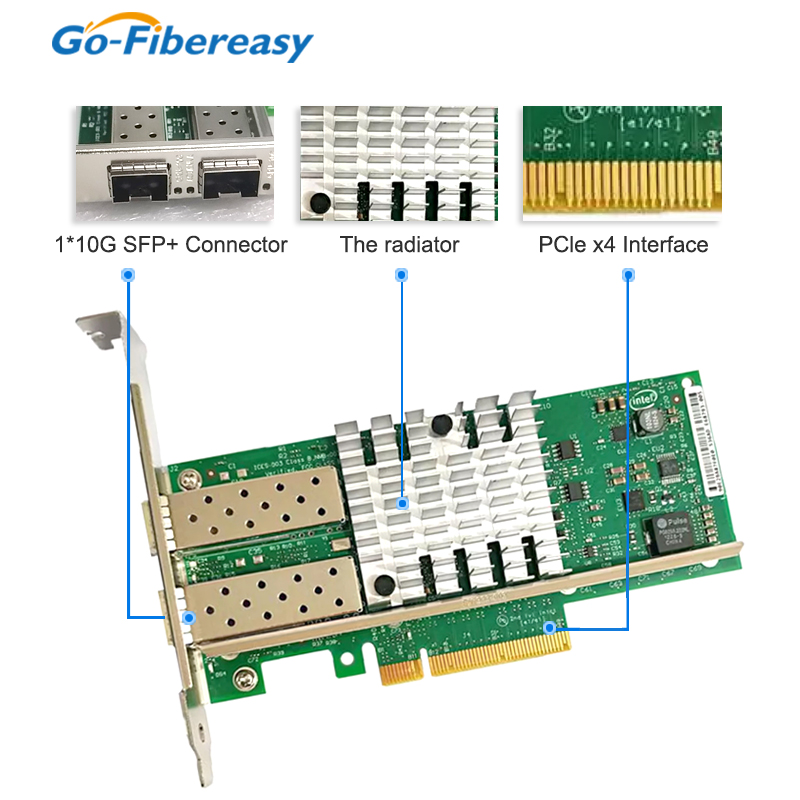 Scheda di rete NIC X520-DA2 10 - 10Gb Sfp+ Pcie Network Card Dual Port recensione e prezzo