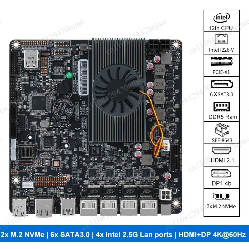 Scheda madre N100 Mini ITX NAS - Nas Motherboard N100 6 Sata recensione e prezzo