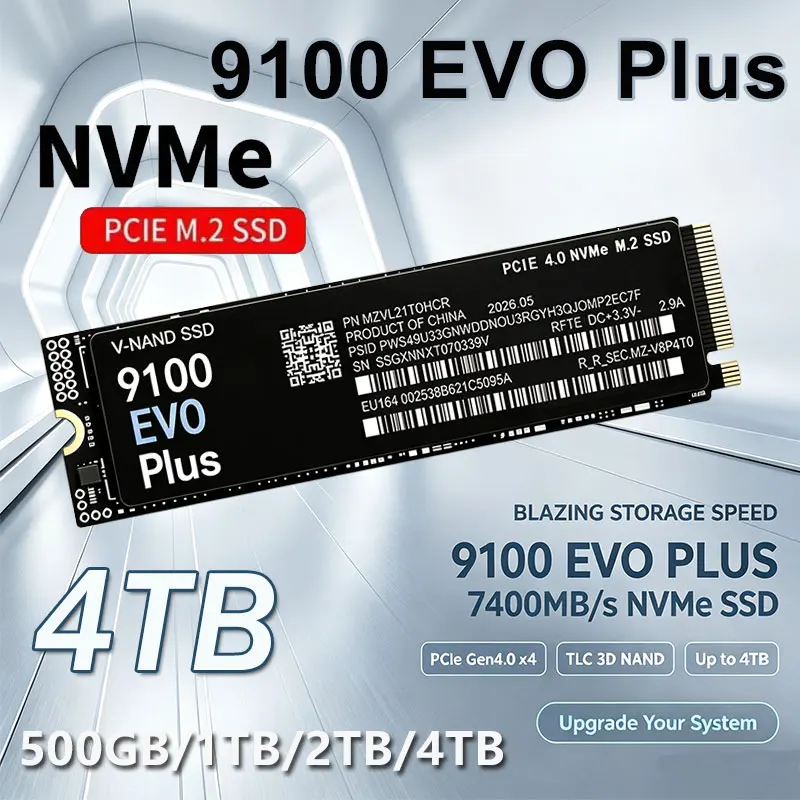 9100 EVO Plus M.2 NVMe SSD 1TB - M.2 Nvme 4Tb Pcie 4.0 Ssd recensione e prezzo