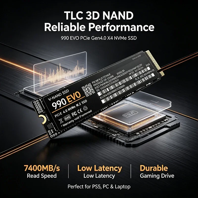 SSD NVMe M.2 da Gaming 990 EVO - M.2 Nvme 4Tb Pcie 4.0 Ssd recensione e prezzo