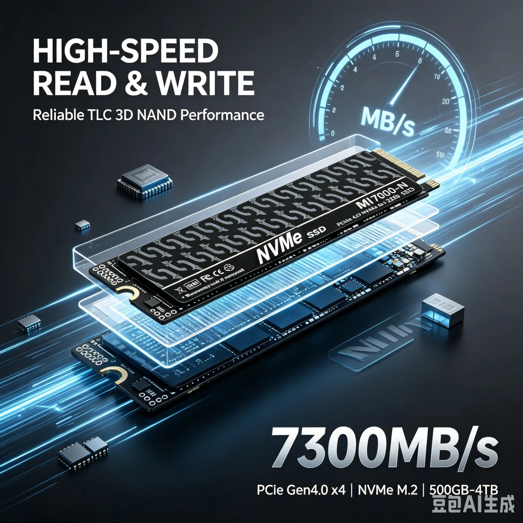 MI7000-N SSD 7300MB/s 1TB 2TB  - M.2 Nvme 4Tb Pcie 4.0 Ssd recensione e prezzo