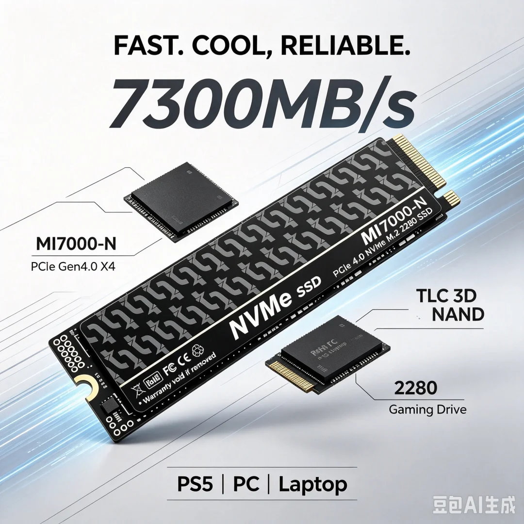 MI7000-N SSD 7300MB/s 1TB 2TB  - M.2 Nvme 4Tb Pcie 4.0 Ssd recensione e prezzo