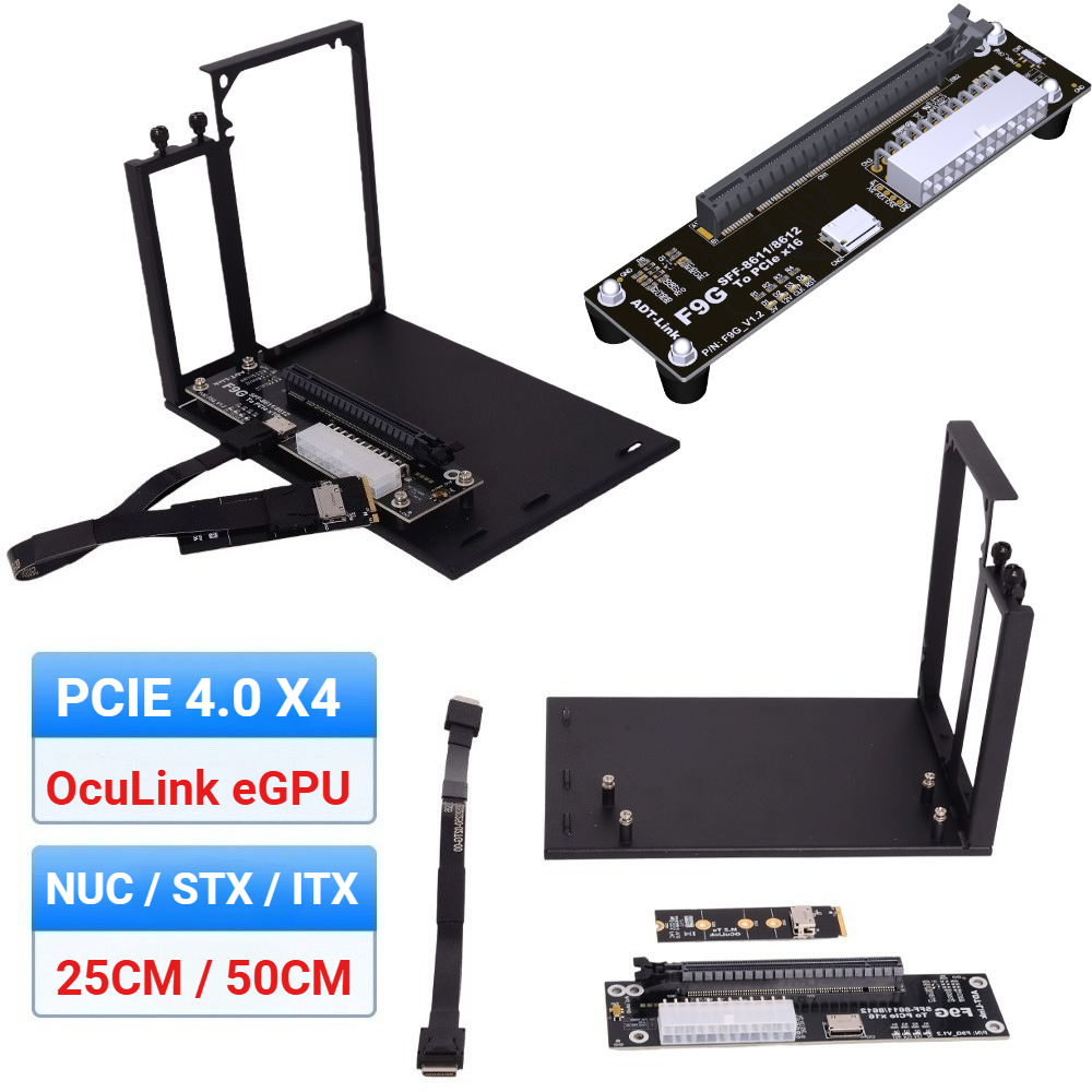 F9G-BK7 EGPU Oculink GPU Dock  - External Gpu Dock Pcie 4.0 Oculink recensione e prezzo