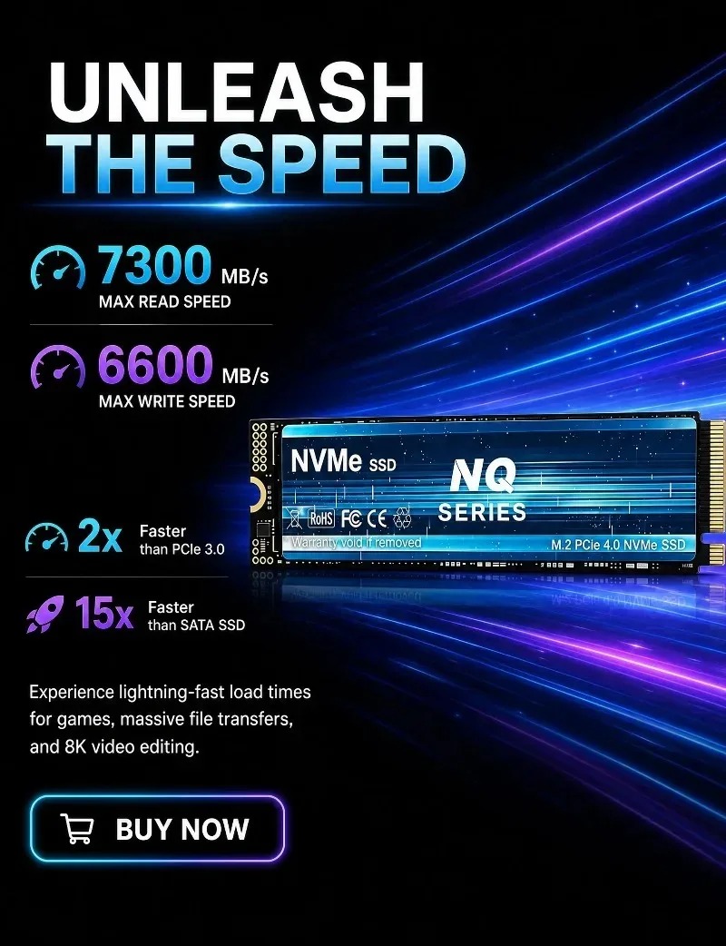NQ SSD NVMe M.2 PCIe 4.0 da 2T - M.2 Nvme 4Tb Pcie 4.0 Ssd recensione e prezzo