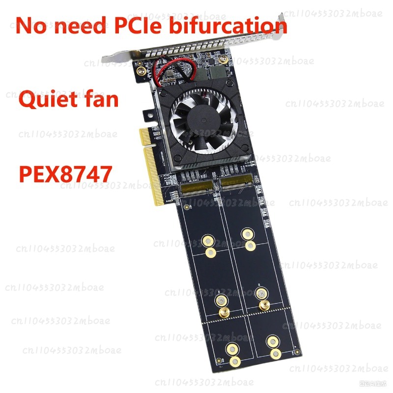 Adattatore PCIe 3.0 X8 Quad M. - Quad M.2 Nvme Pcie Bifurcation Card recensione e prezzo