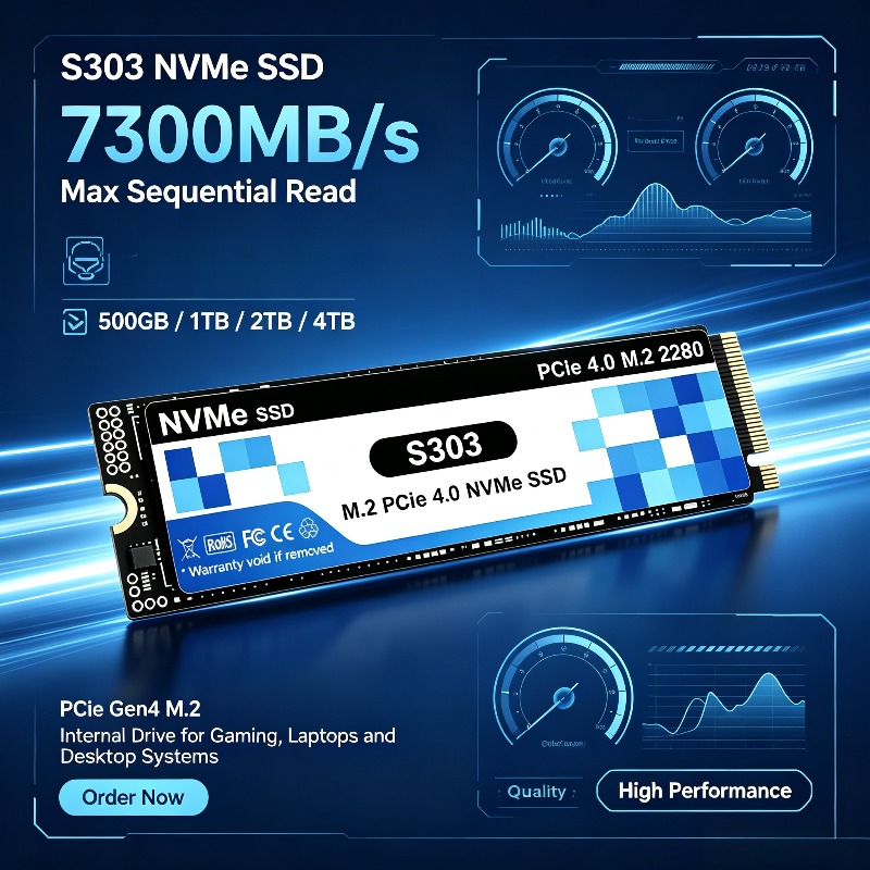 SSD NVMe M.2 PCIe 4.0 S303 da  - M.2 Nvme 4Tb Pcie 4.0 Ssd recensione e prezzo
